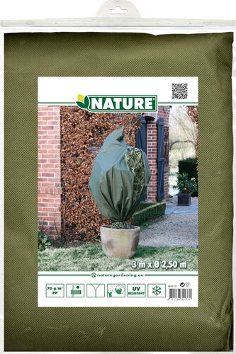 Nature winterafdekhoes met rits H300 cm D250 cm groen - afbeelding 1