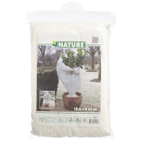 Wintervliesafdekhoes D 64 cm H 10 meter wit - afbeelding 1