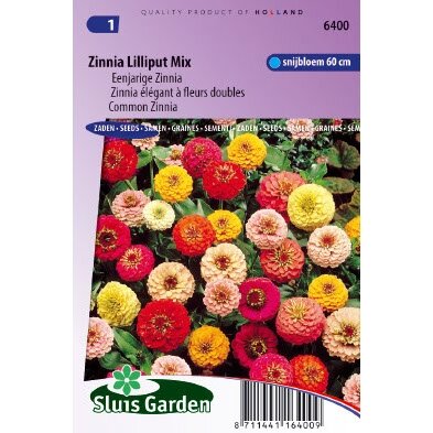 Zinnia Elegans zaden Zinnia Lilliput mix